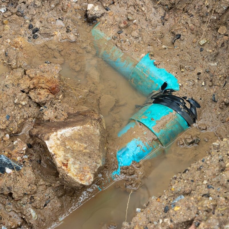 plumbing broken plastic pipe in the hole and water in wait repair plumbing broken plastic pipe in the hole and water in wait repair